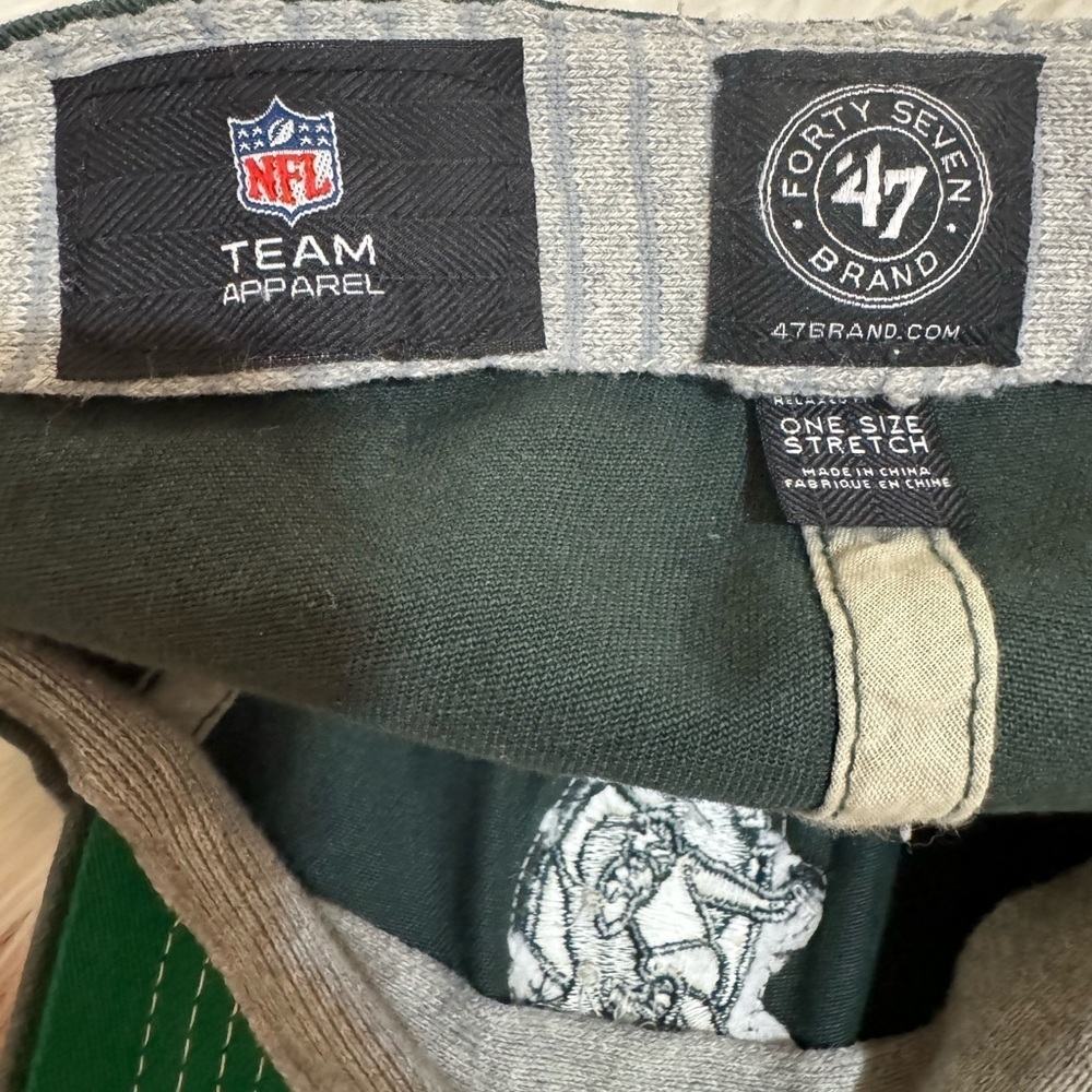 Green Bay Packers NFL '47 Dark Green Stitched Script Logo Ball Cap Hat One Size - Picture 7 of 10